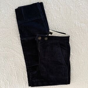 J. Crew Navy Corduroy Trousers - stovepipe style
